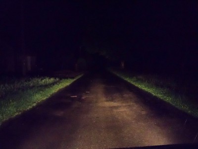 w nocy oświetlenie bez halogenów jest takie...