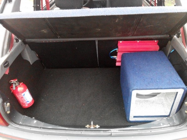 A tak wygląda nowo obity bagażnik.
